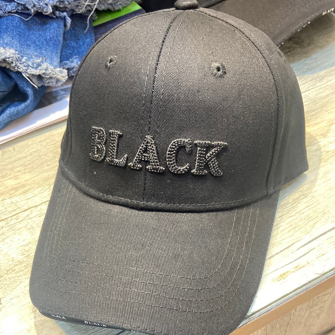 YN Black Cap Black Embroidery 300190