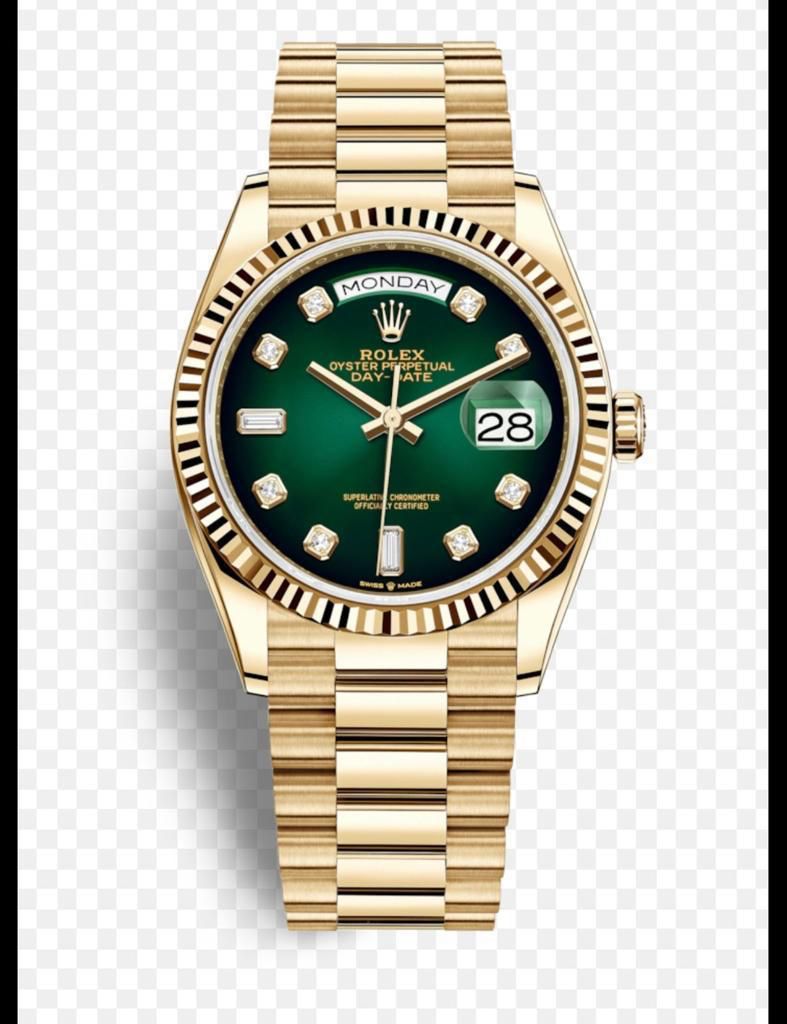 Lor Gold Chain Green Dail Automatic Man Watch 400890