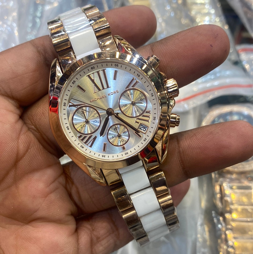 Cim Rose Gold White Chain Rose Gold Dial Ladies watch 400312