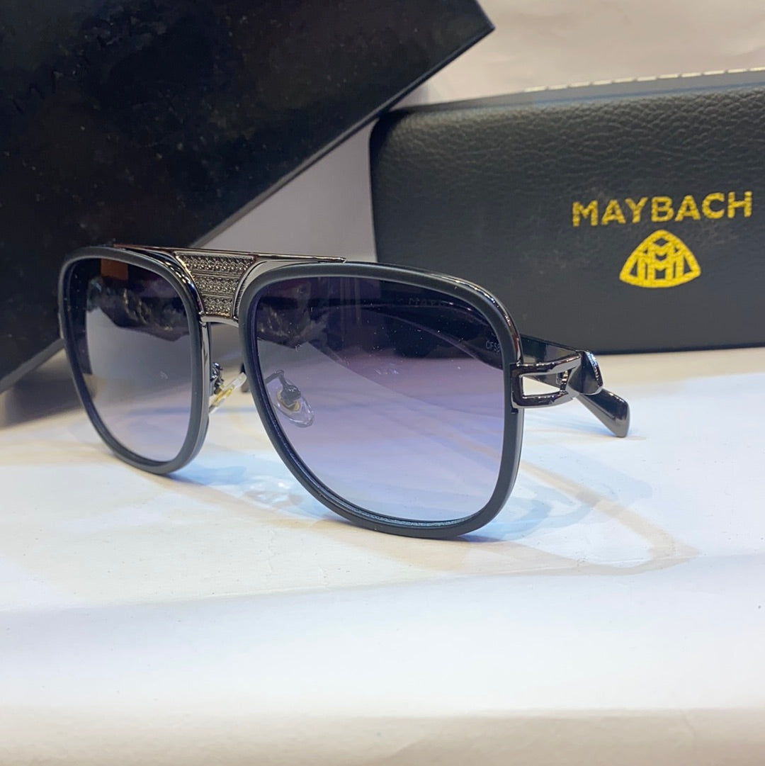 YAM Glossy Black Frame Black Shade Unisex Branded Sunglasses CF58193