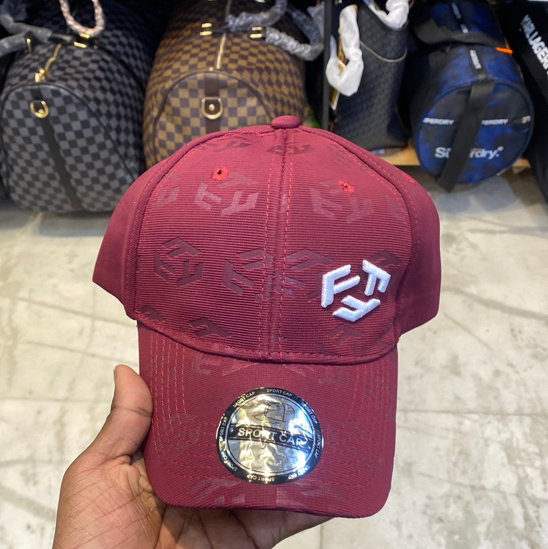 Maroon Colour Nef With Embroidered Design Sports Cap 913056