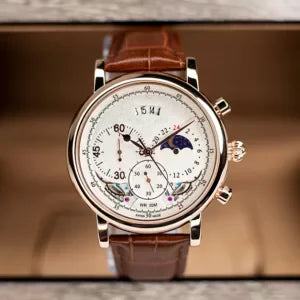 Pp Brown Strap White Dial lAutomatic Men Watch 901201