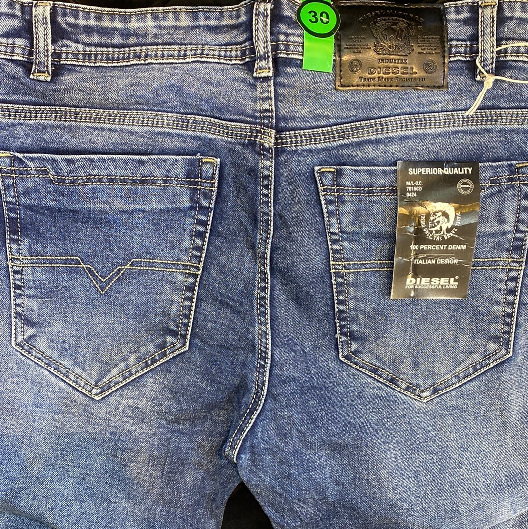 EID Blue Faded Denim Slim Fit jeans Branded Designers Men’s Jeans EID 110294