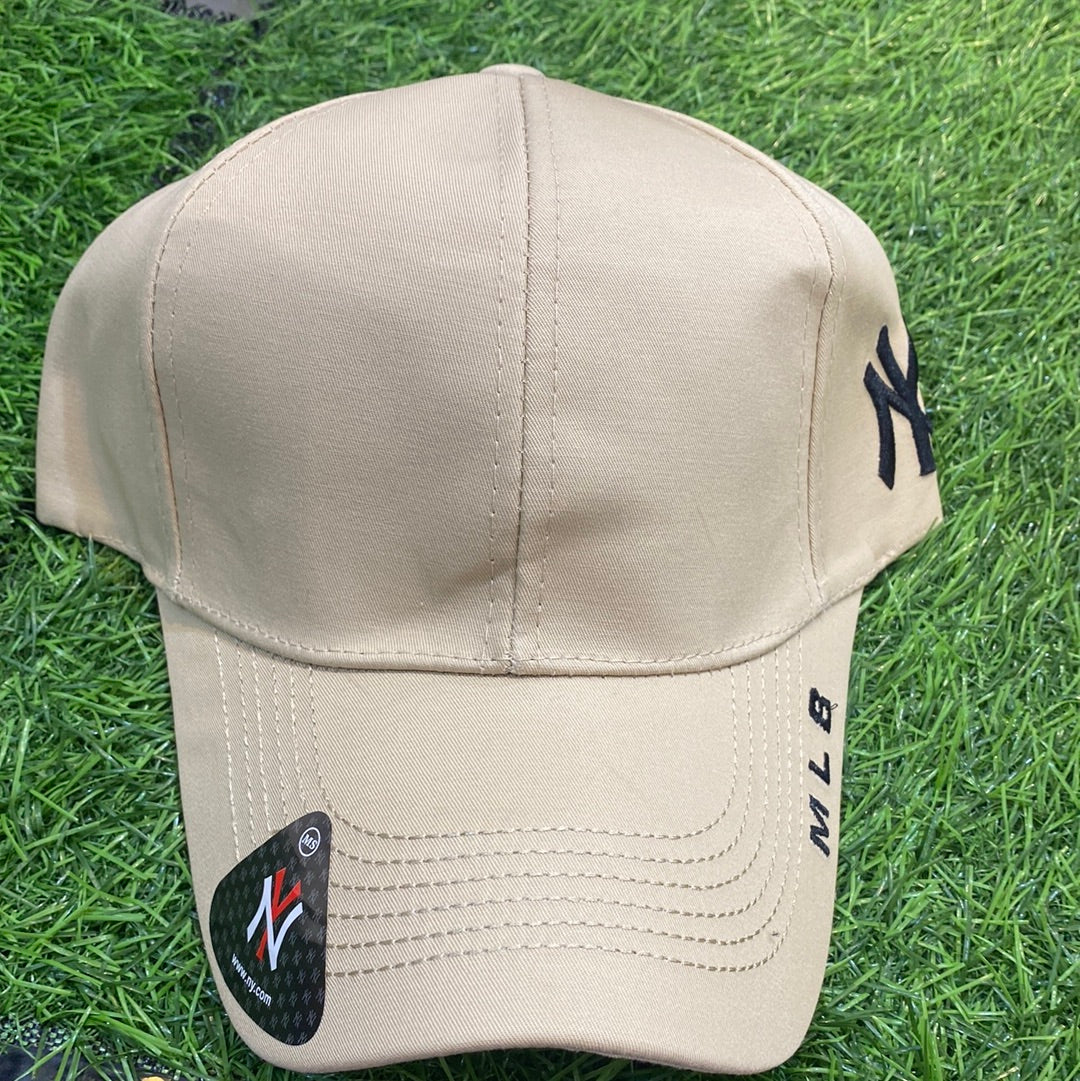 Beige Colour Ny Yn Cap