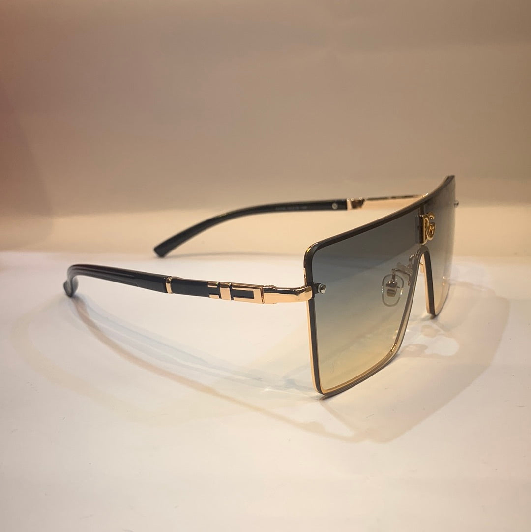 LOD Copper Frame Blue Gold Shade Unisex Sunglass 22006 59 15 142