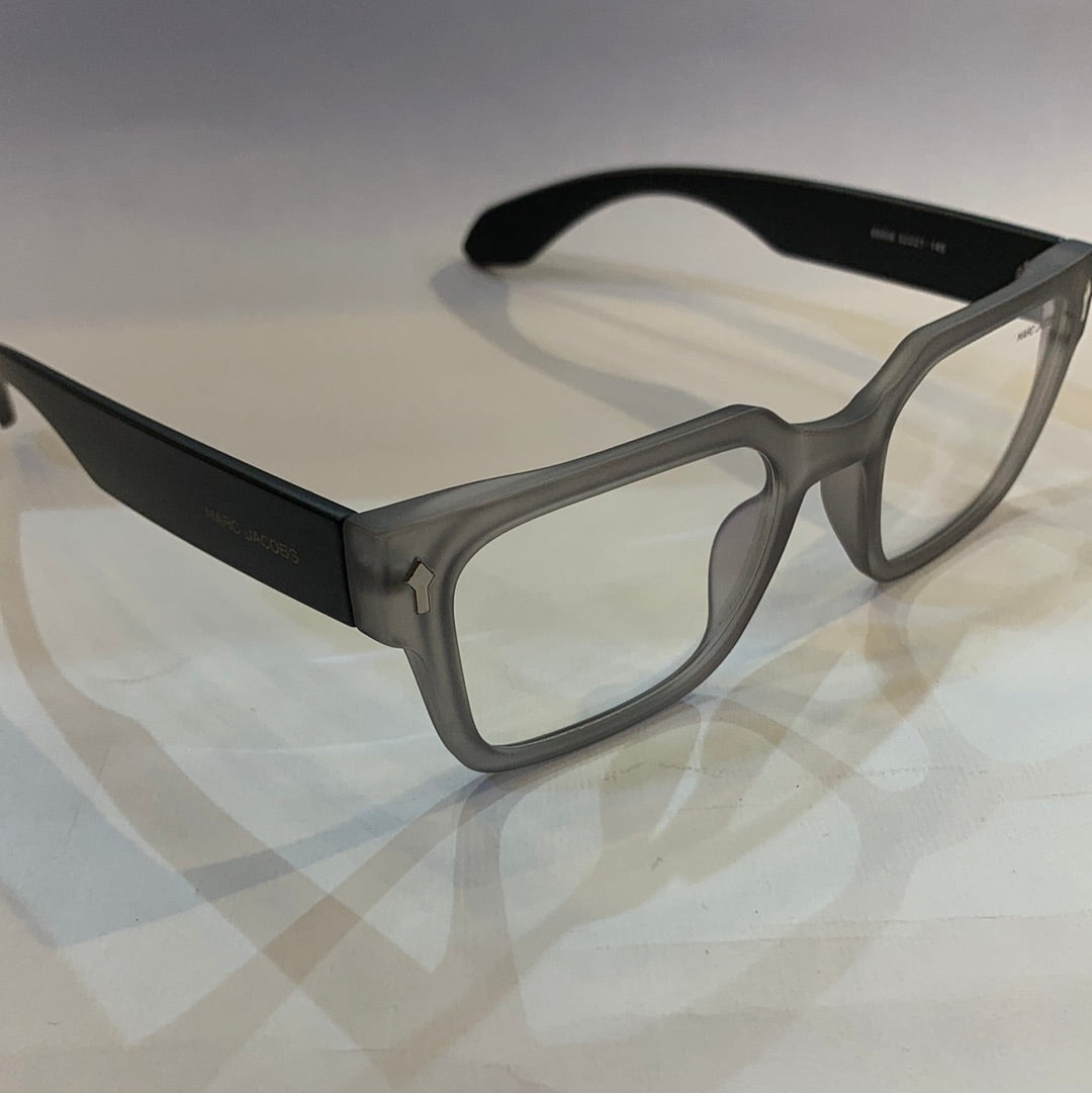 RAM Matte Grey Transperent Frame Black Stick Transperent Shade Unisex Sunglasses 66806 52 21-145