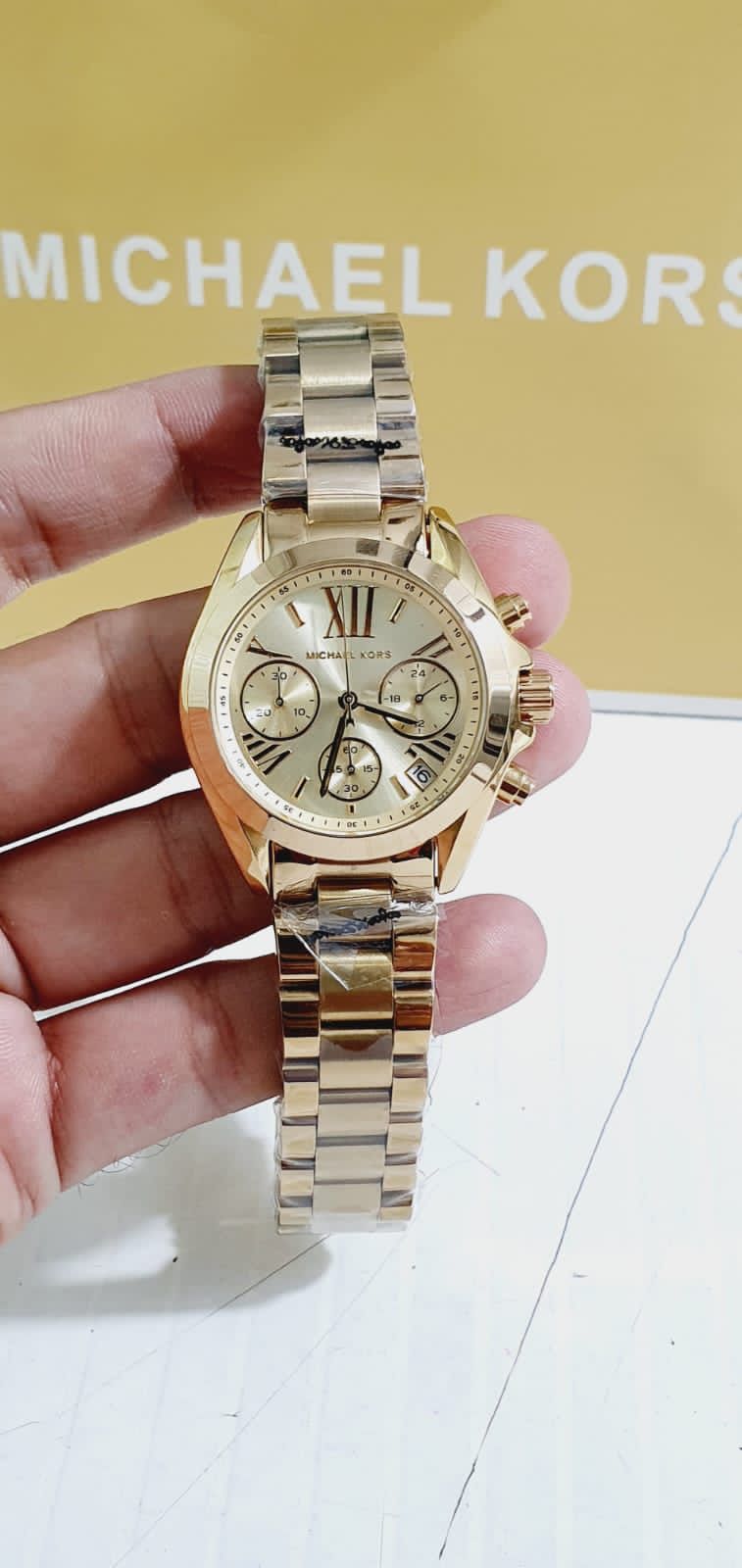 CIM Golden Chain Gold Dial Ladies Watch 400689