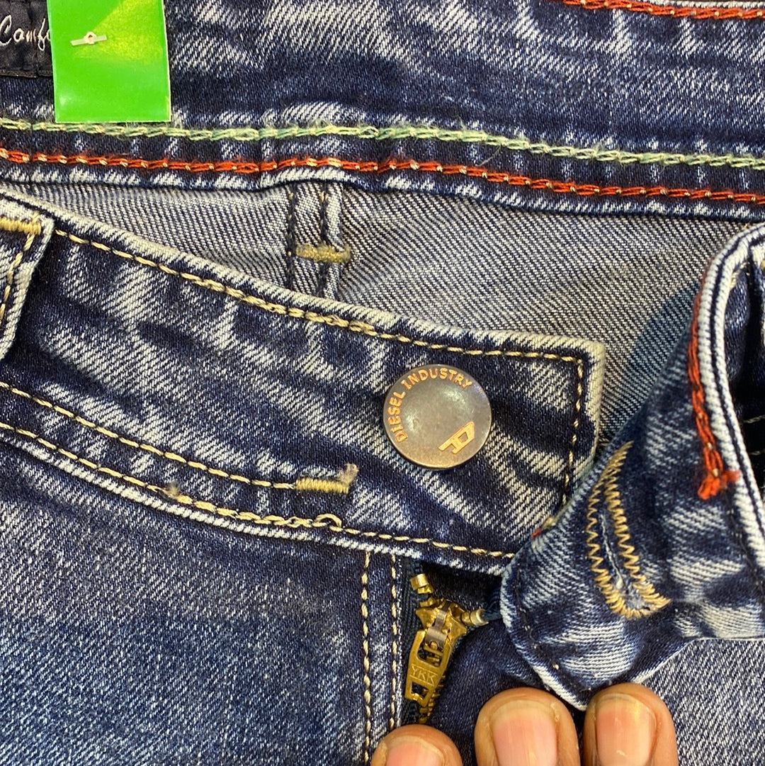 EID Blue Faded Denim Slim Fit jeans Branded Designers Men’s Jeans EID 110294