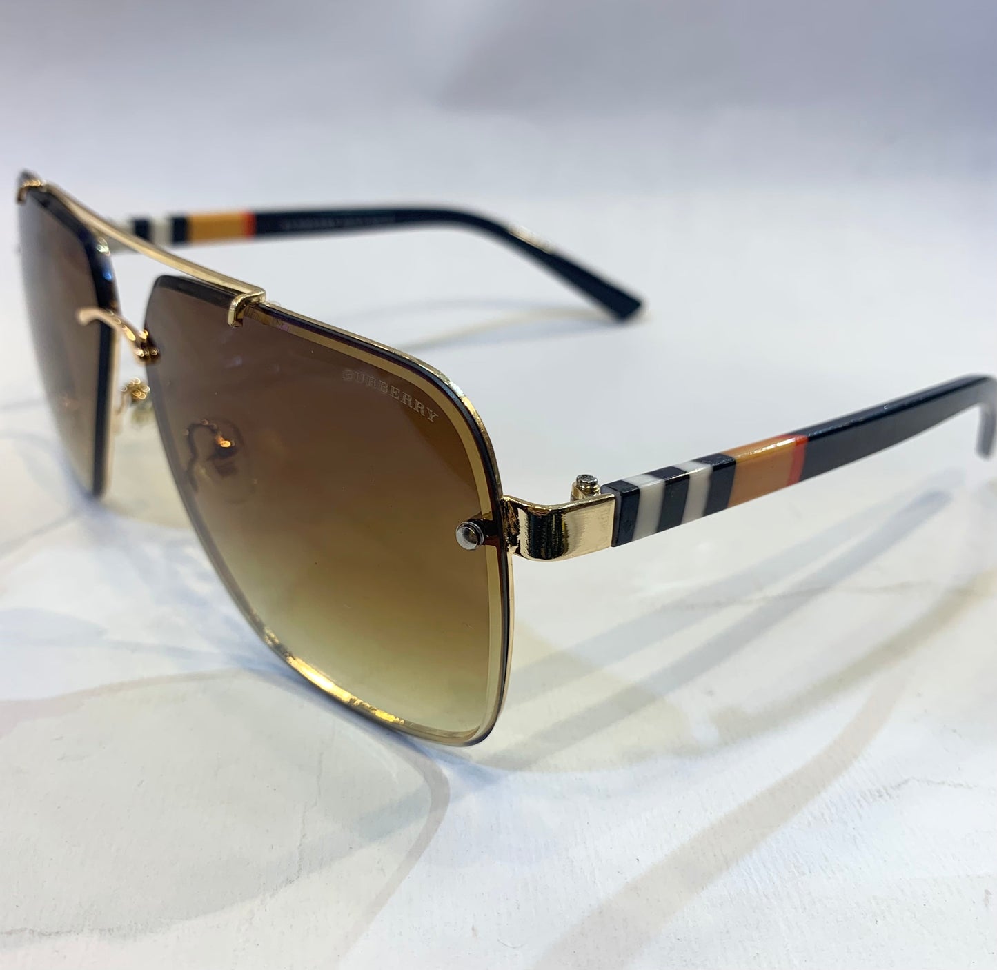 RUB Golden frame Brown Shade Sunglasses 4325 63 13-145