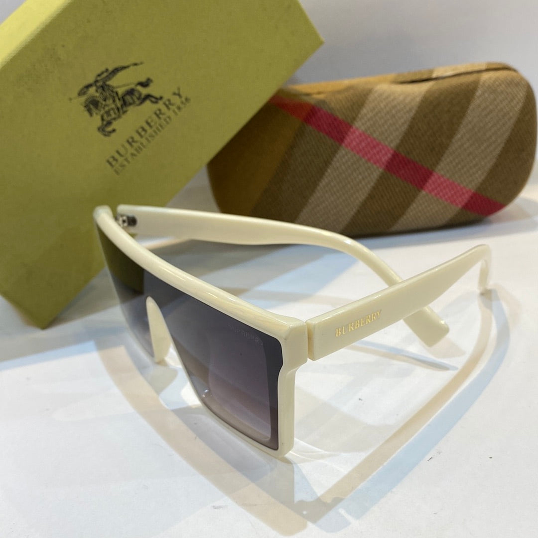 Rub White Frame Black Orange Shade Unisex Branded Sunglasses 2117 54 16 145