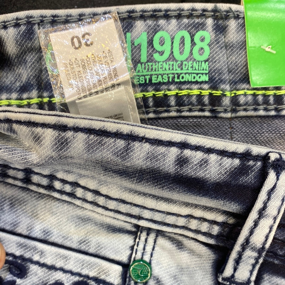 YPS Denim Gray Faded Branded Designers Men’s Jeans And Slim Fit Mid Men’s Jeans YPS 1908 AAA1