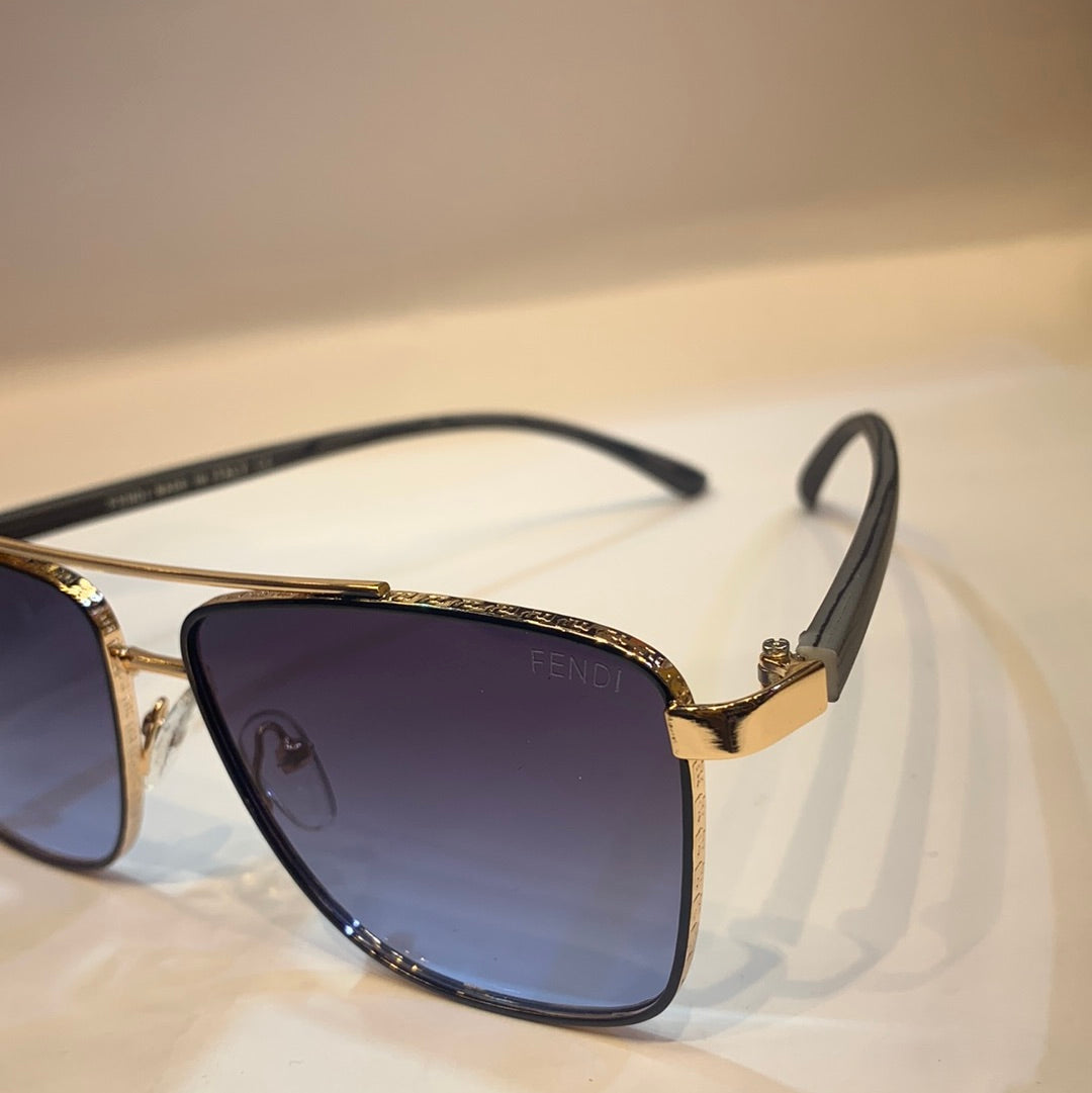 NEF Copper Frame Blue Shade Unisex Sunglass 2338 51 21 142