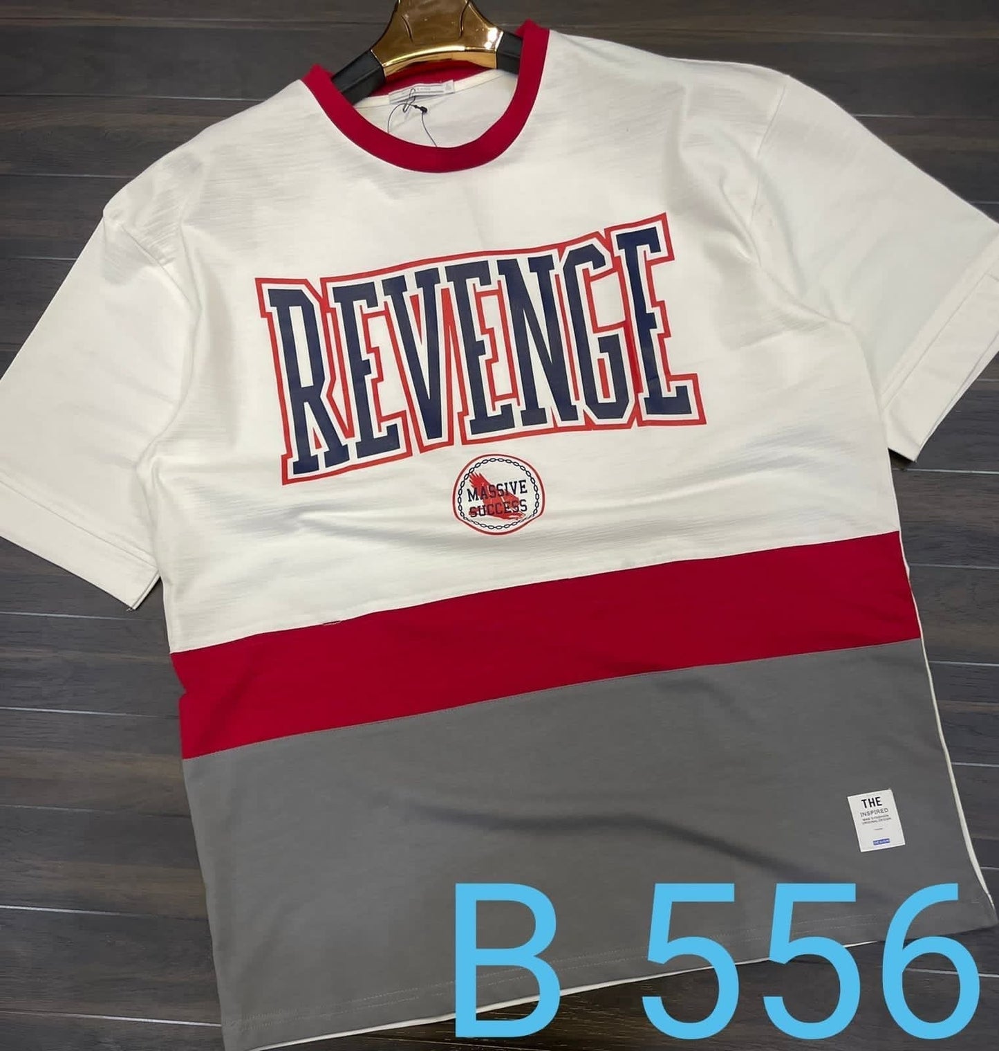 Black Colour Revenge Printed Drop-Shoulder TShirt