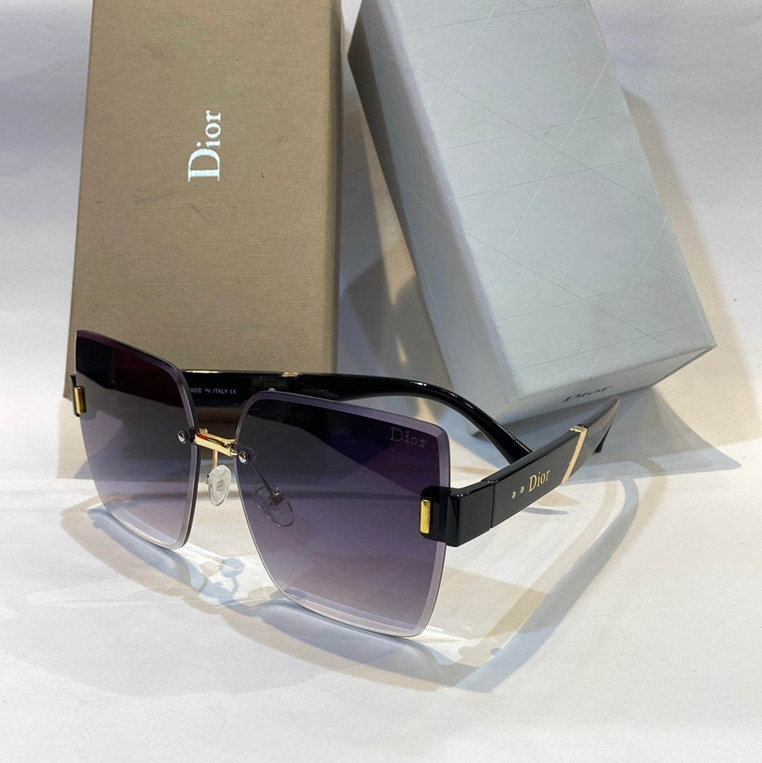 OID Black Frame Blue Shade Unisex Branded Sunglasses GD8055 61 15-138