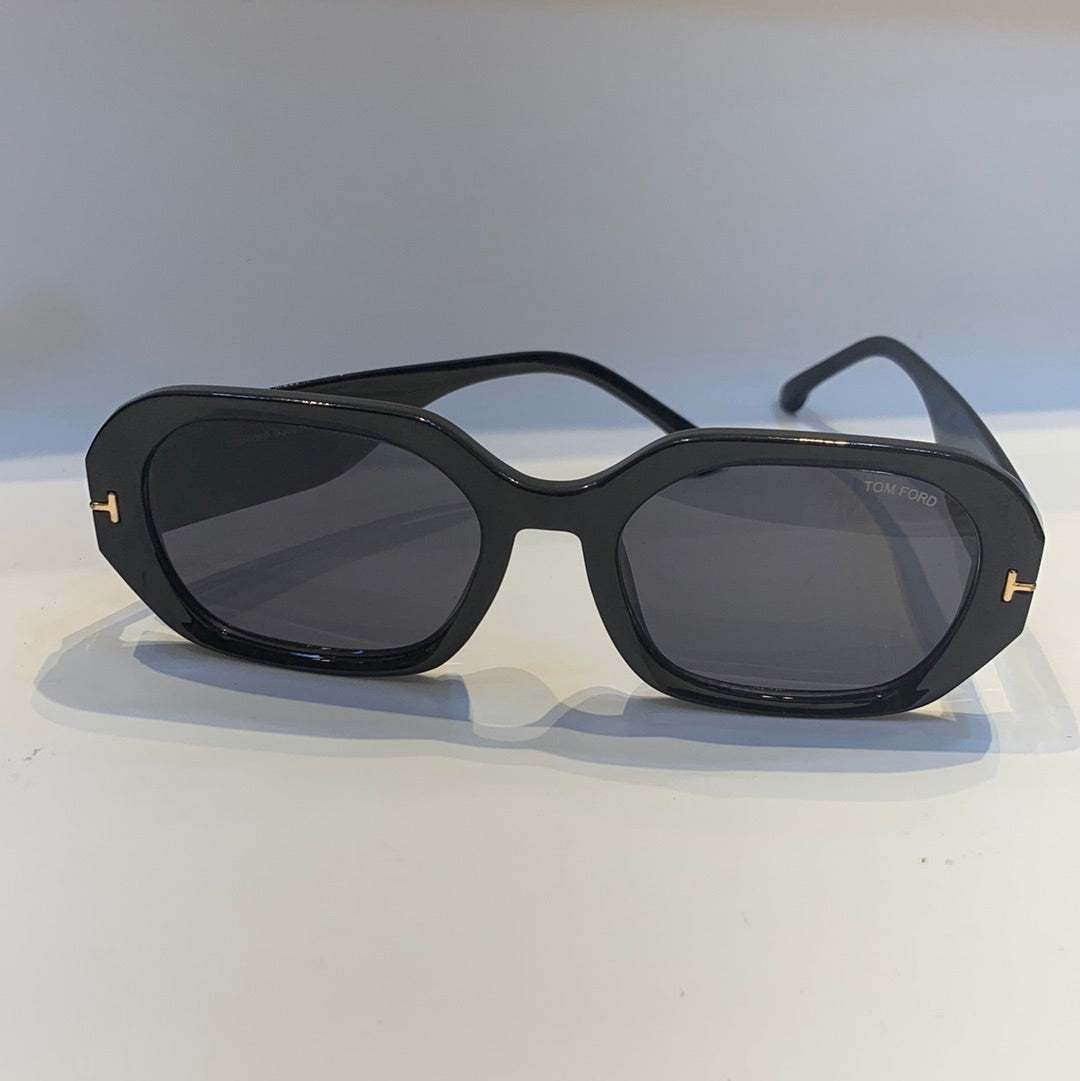 Mot Glossy Black Frame Black Shade Unisex Sunglass