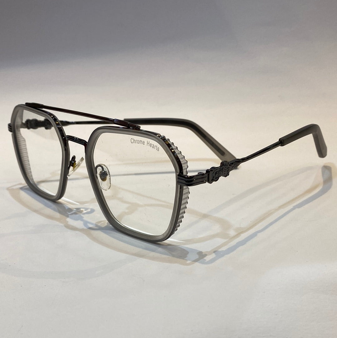 RHC CH HC Silver Graise Frame Transperant Shade Unisex Branded