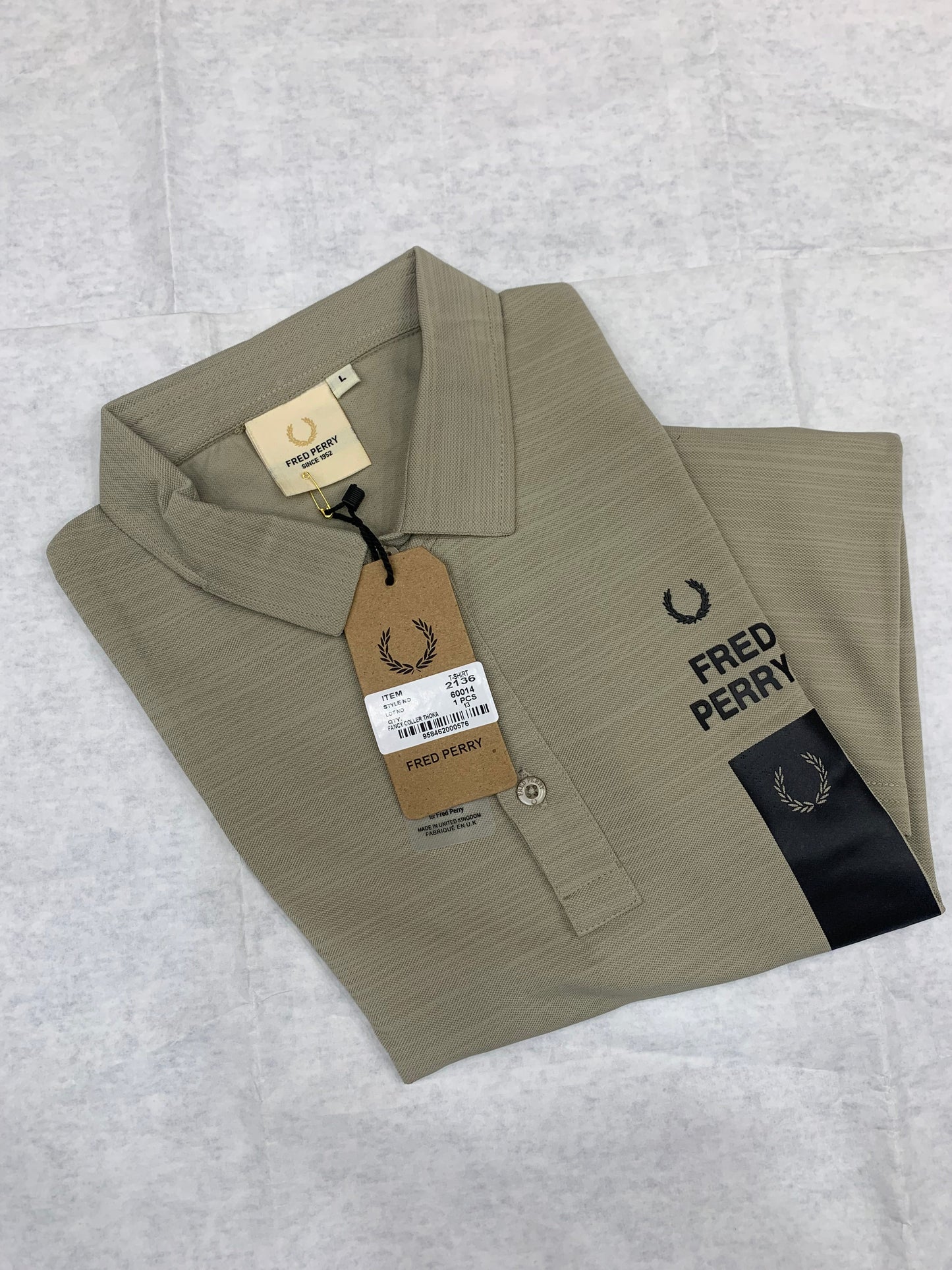 ERF FRE Beige Colour With Back Print Lycra Fabric Collar Tshirt 50172