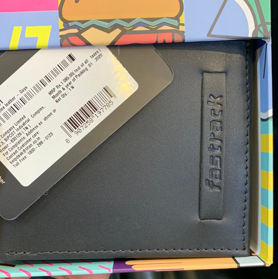 Fastrack Wallet Black Colour C0396LBK01