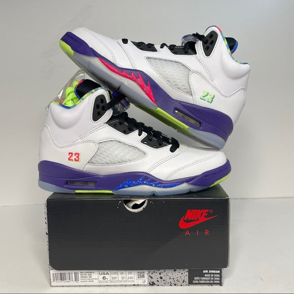 JOR ROJ White Purple Printed Inerstuff Colour Sports High Ankle Shoes