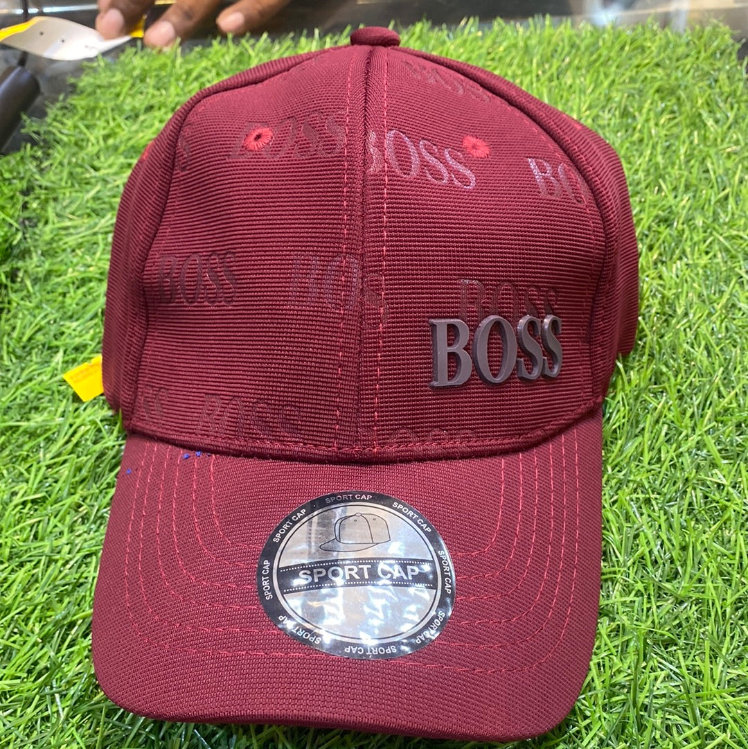 Flax Maroon Colour Boss Bos Sob Cap
