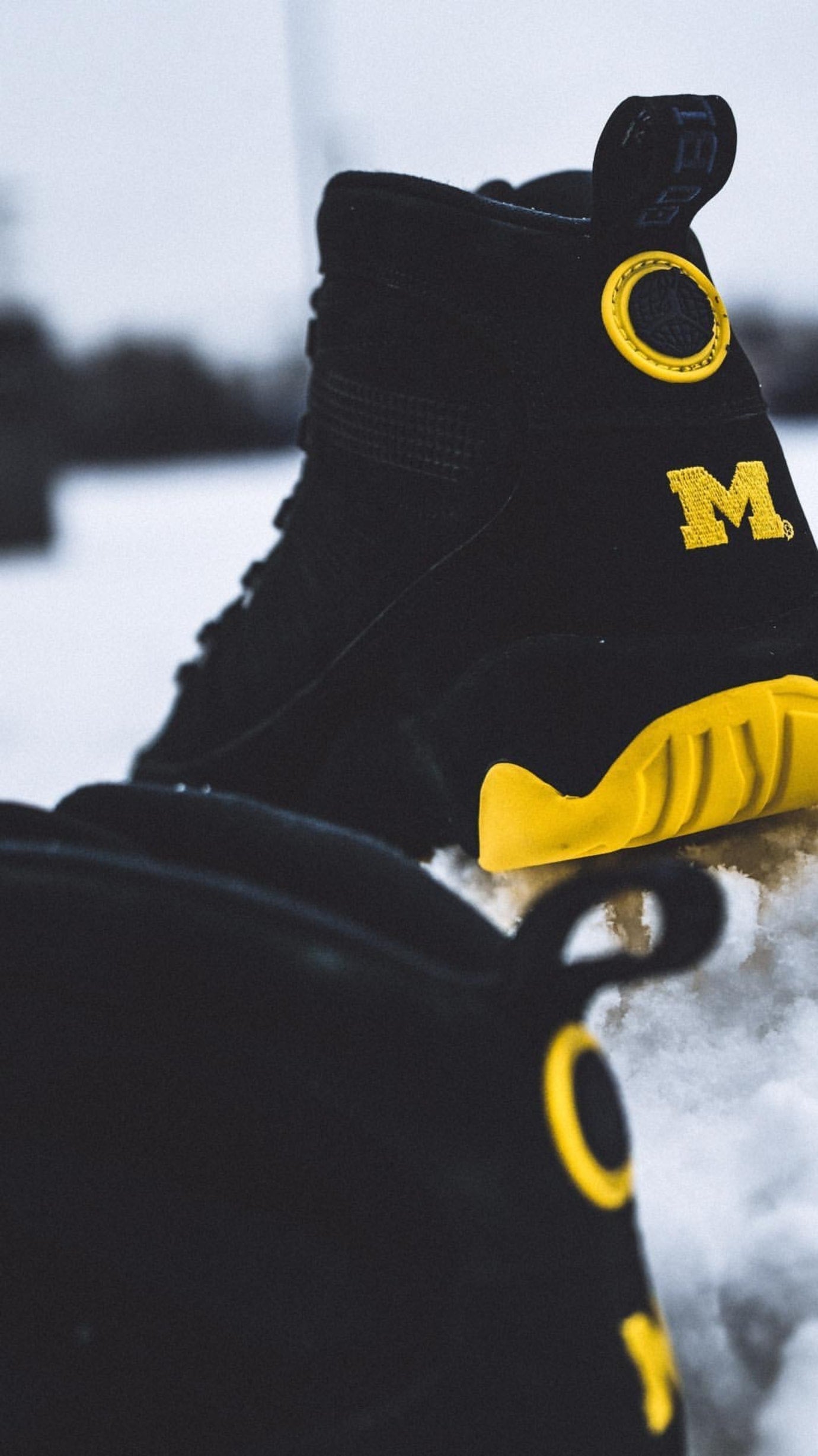 Black Yellow University Gold Long High Ankle Shoes(302370015)