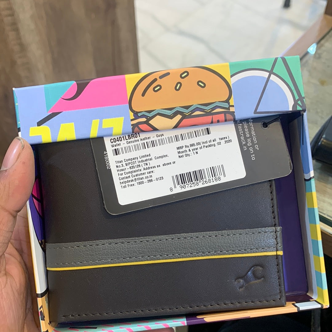 Fastrack Wallet Brown Colour C0401LBR01