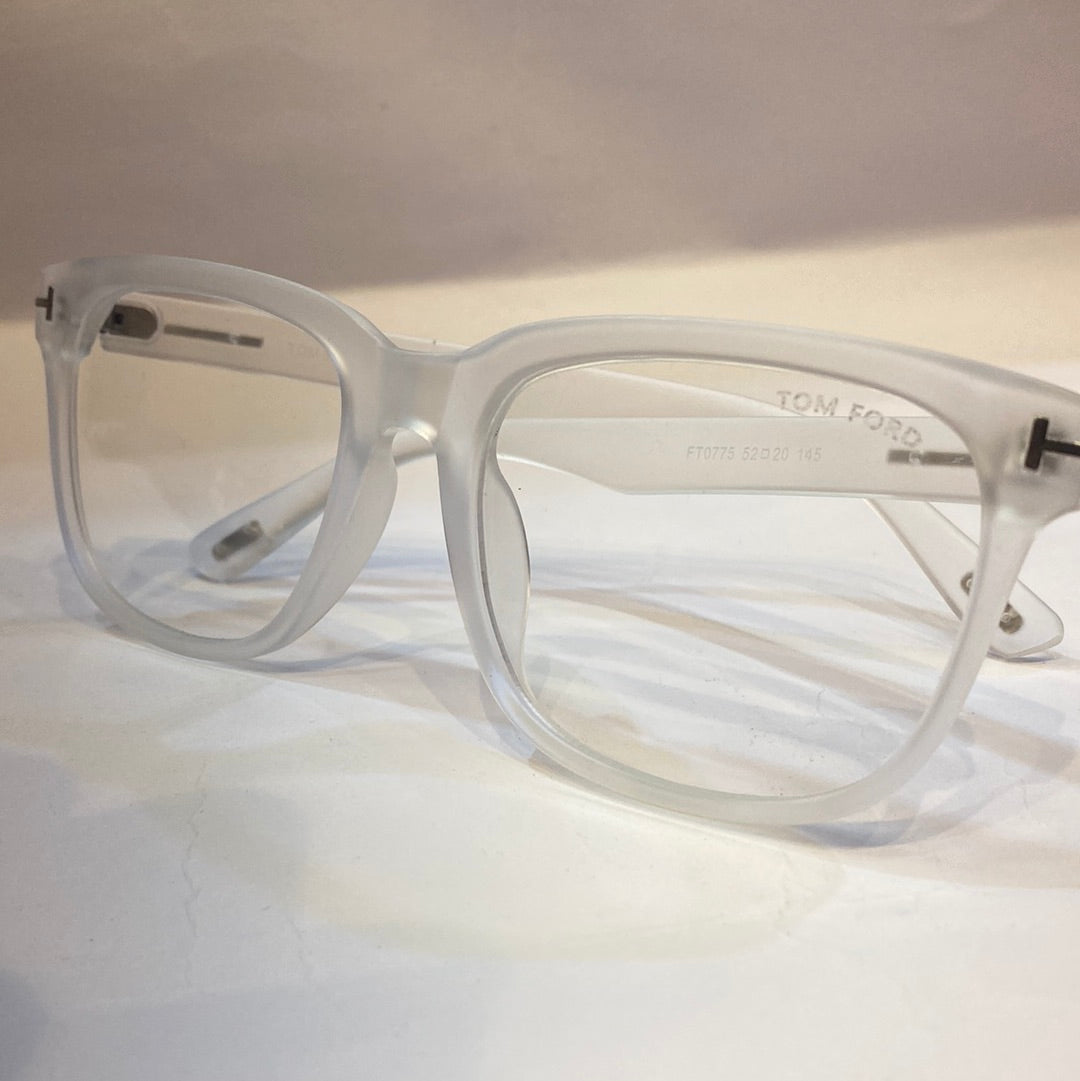 MOT White Frame White Shade Unisex Branded Sunglasses FT0775 5220 145