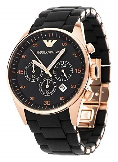 Black Gold Silicone Chain Black dial( 400562)