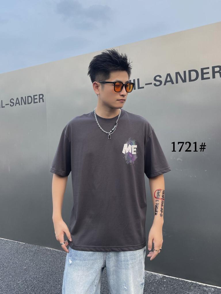 MEAR Grey Colour With Front and Back Printed Premium Quality Tshirt 1721
