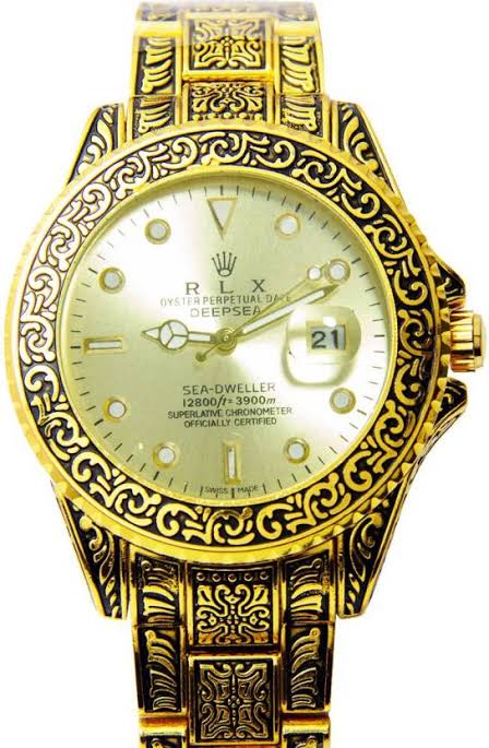 Lor Gold Chain Gold Dial Classic Men Watch