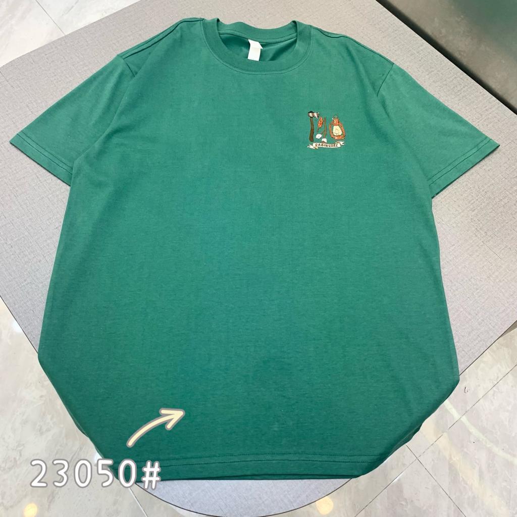 Cabin Core Green Colour With Back Print Premium Quality Tshirt 23050