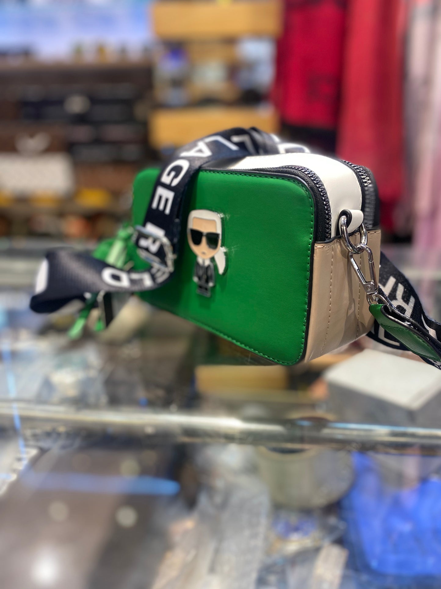 Green Colour RAK KAR Fashionable Side Sling Bag 400798