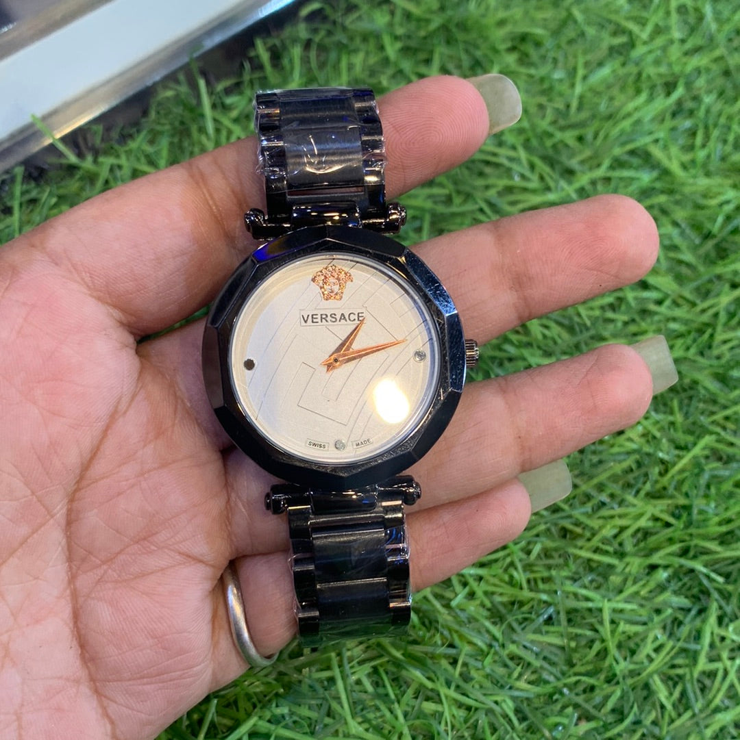 Rev Black Chain White Dial Ladies Watch 901244