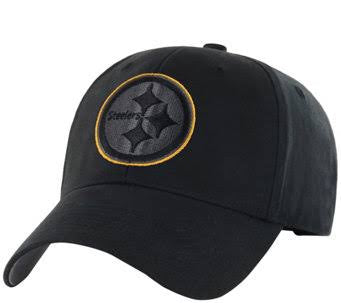 Black Orange Line Steelers Cap 400454