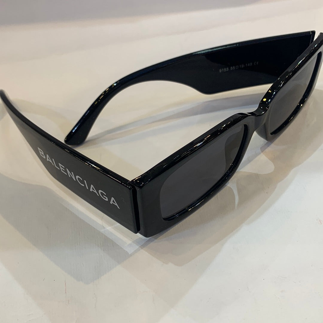 LAB Black Frame Black Shade Unisex Sunglasses 9153 55 19-148