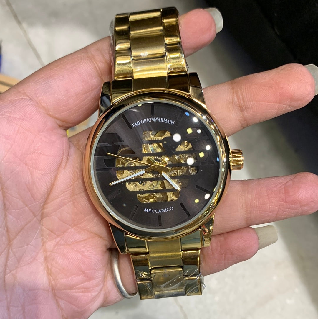 Mra Gold ChainP Black Dial Automatic Men Watch 901180