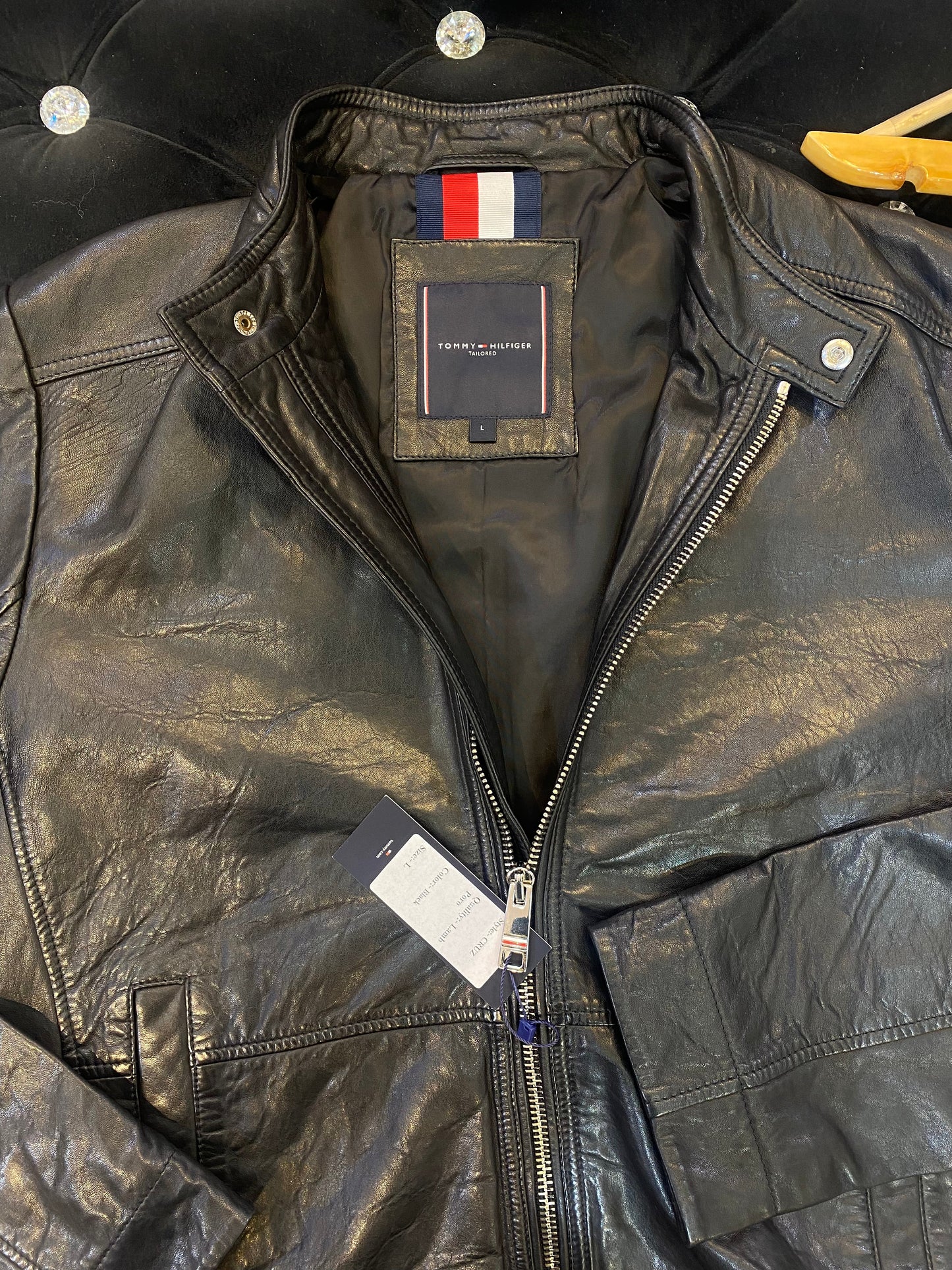 TOM MOT Black Colour Genuine Leather Men’s Jacket CRUZ 19506