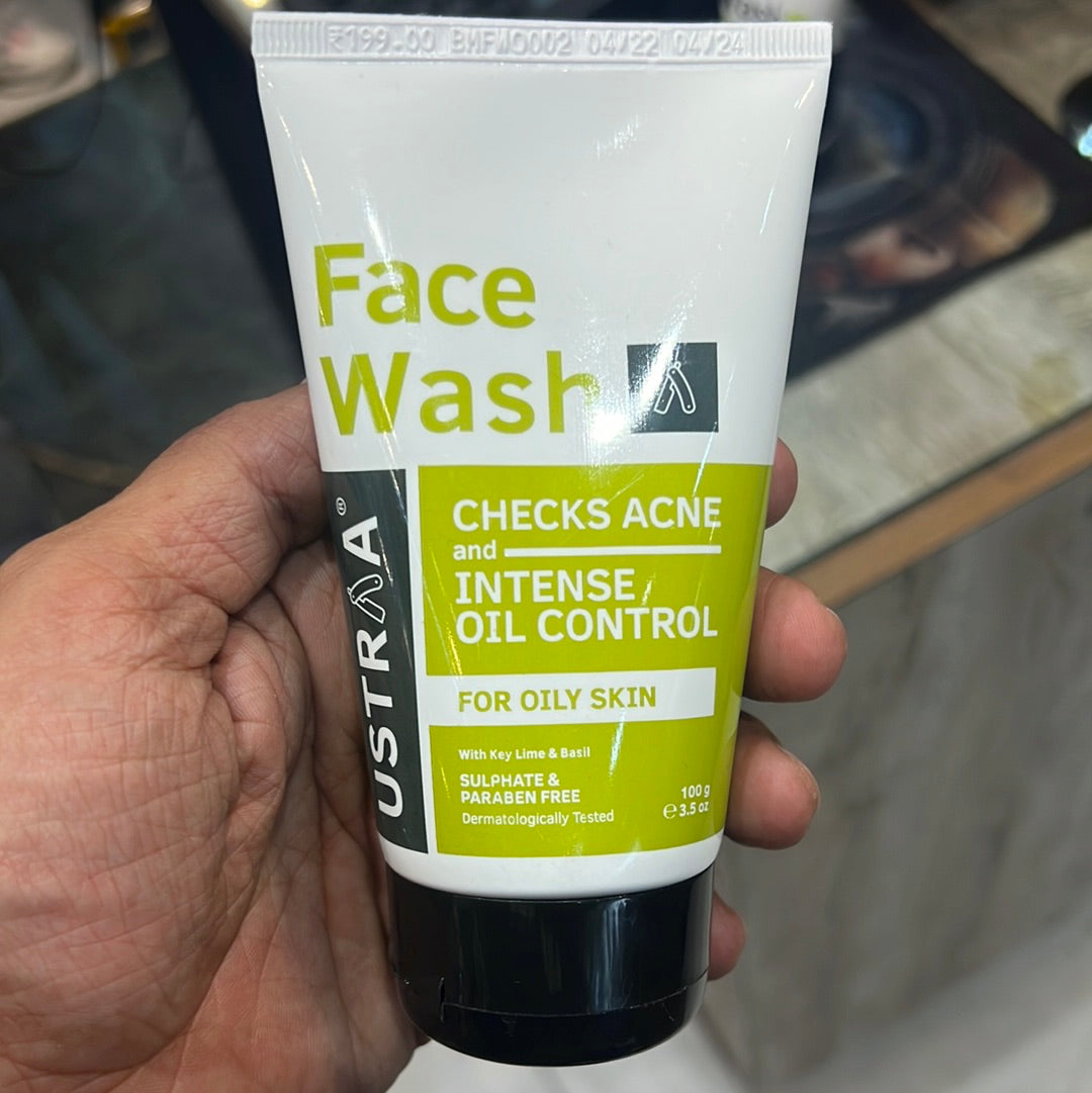 Ustraa Facewash Checks Acne & Intense Oil Control for Oily Skin
