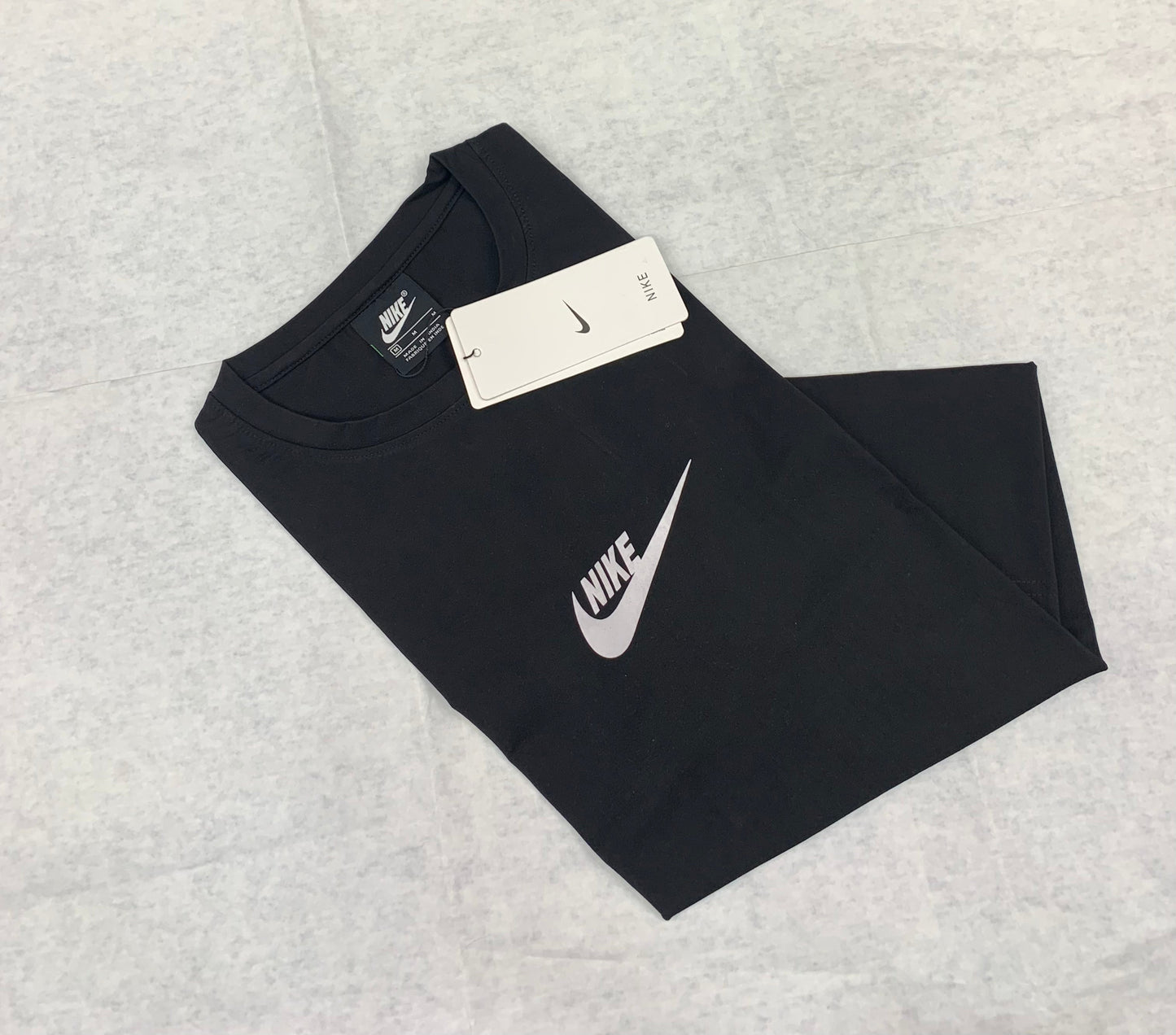 KIN Black Colour With Back Print Round Neck Tshirt 50180