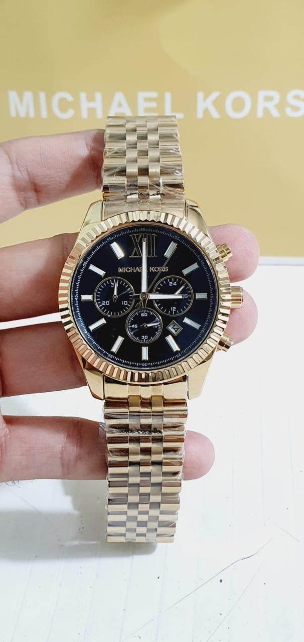 Cim Gold Chain Black Dial Man watch