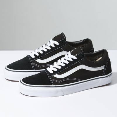 Black White Sneakers Old School Sneaker Shoes (721277)