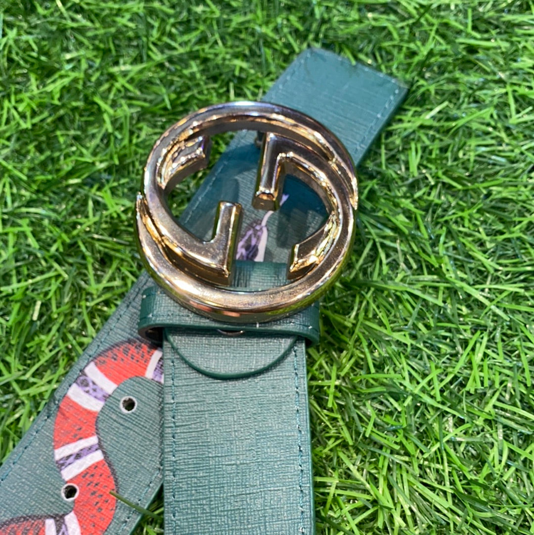 Green Gold Leather 900243