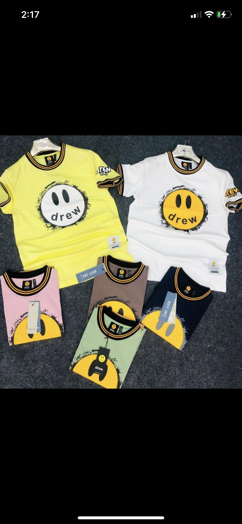 Neon Yellow Colour Drew TShirt 110195