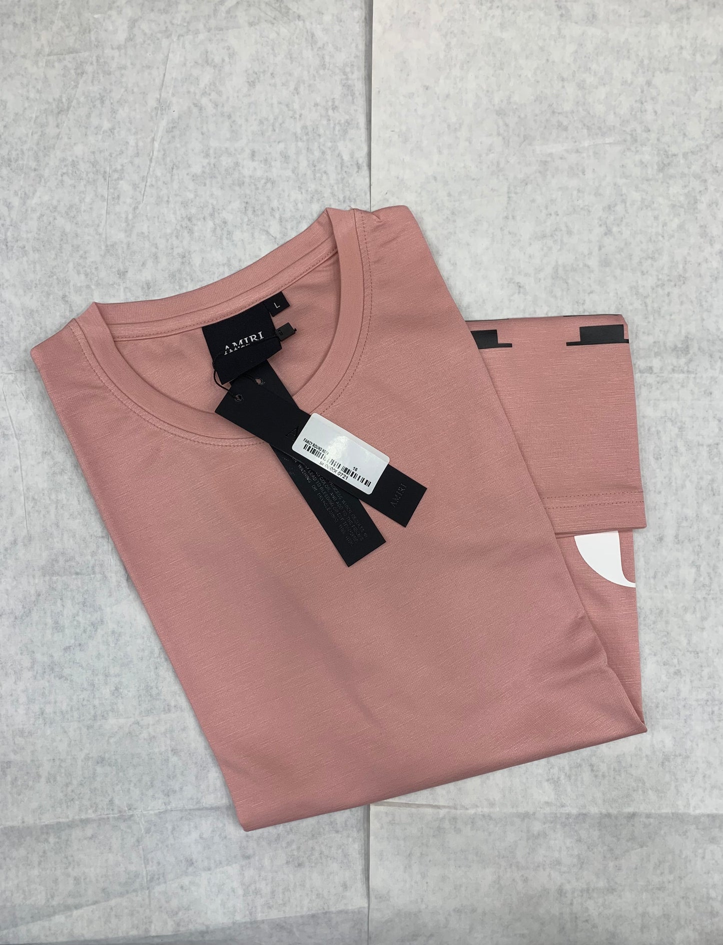IMA Peach Colour With Front Ima Print Lycra Fabric Tshirt 50214