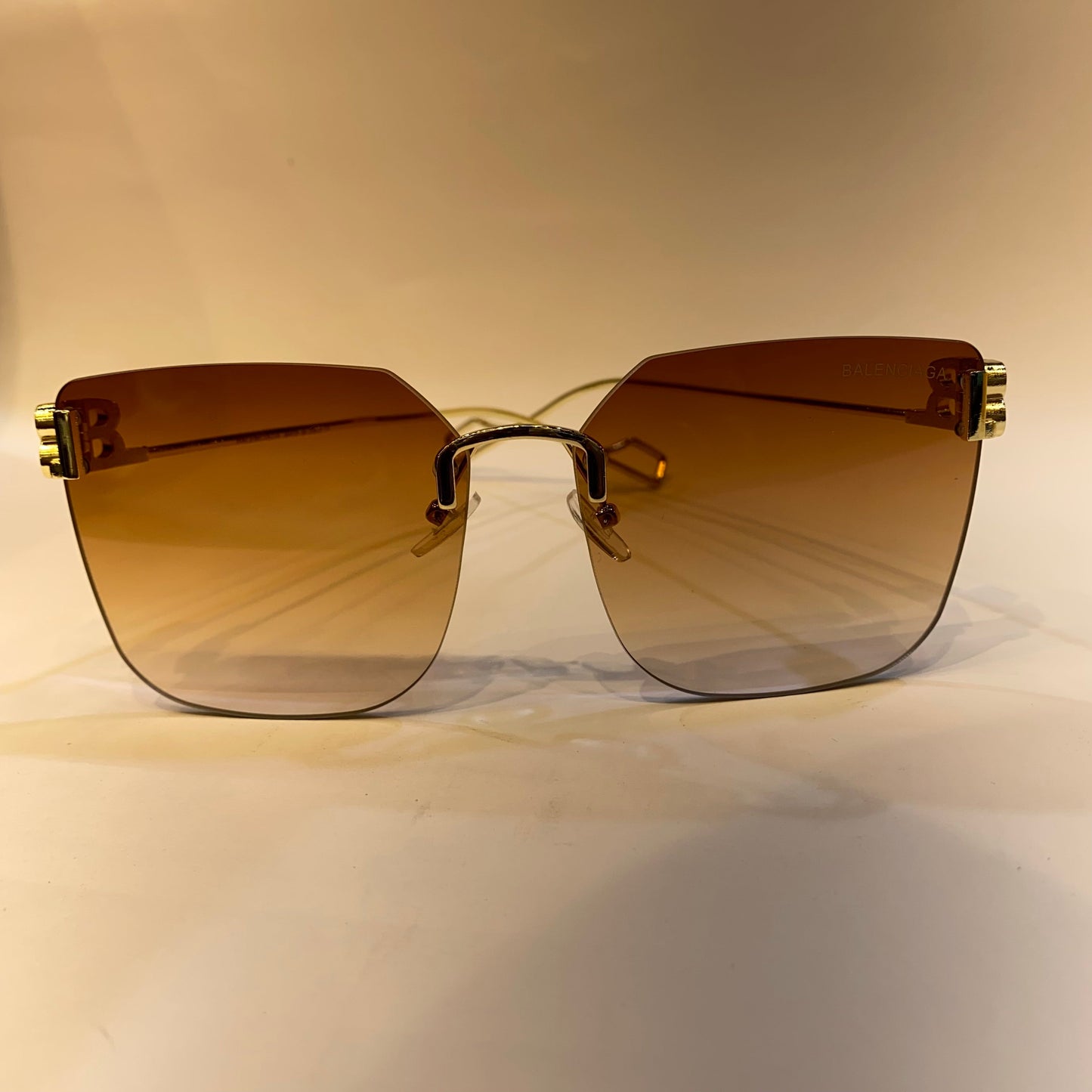 LAB Gold Frame Brown Shade Unisex Branded Sunglasses