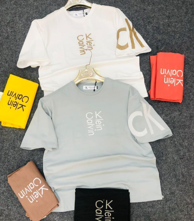 Red Colour Printed Ck Kc Cal Lac TShirt