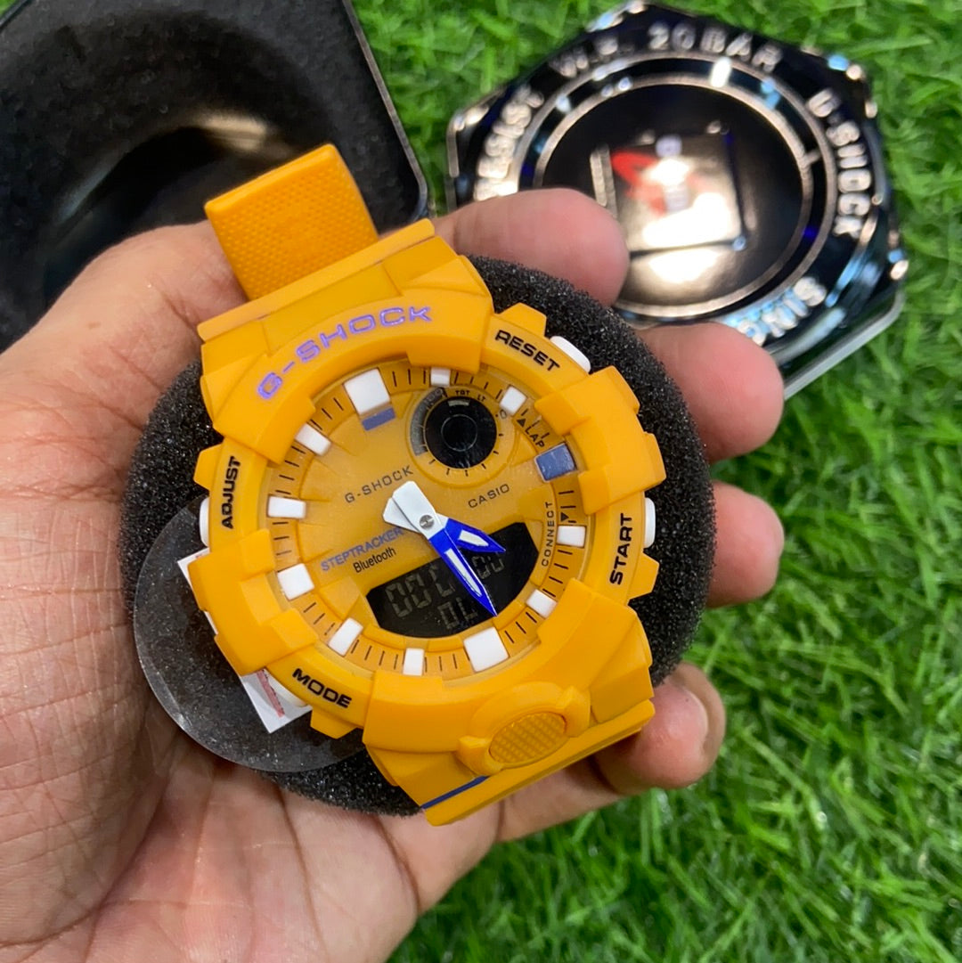 Hsg Yellow Strap Yellow dial Water Resistant Beast Collection Sports Watch