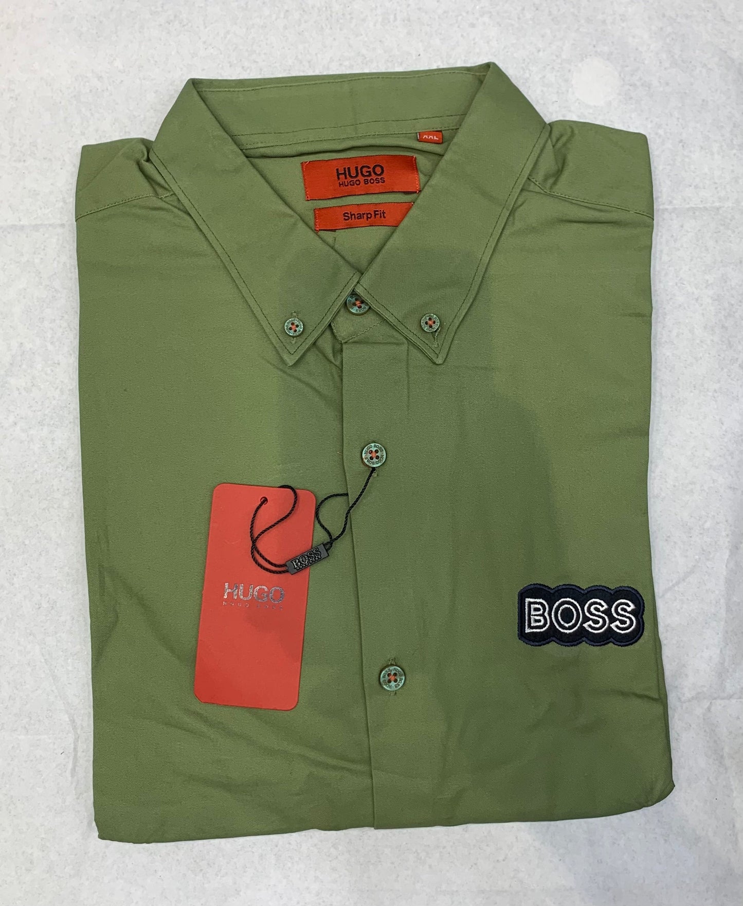 SOB HUG Light Green Color With Front Sob Logo Embroidery with Side Pocket Premium Quality Full Sleeve Shirt 861027