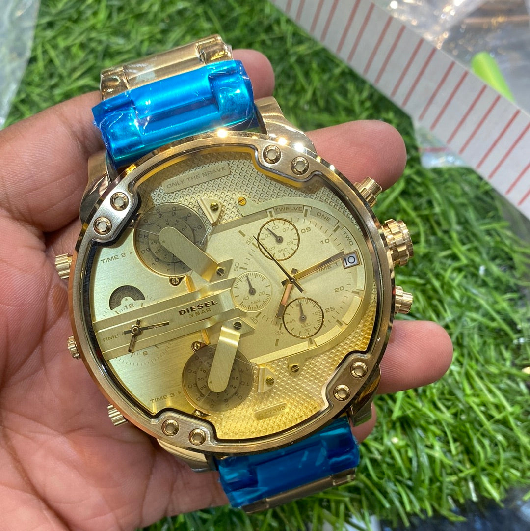 Eid Gold Chain Gold Big Dial Men’s watch 400389