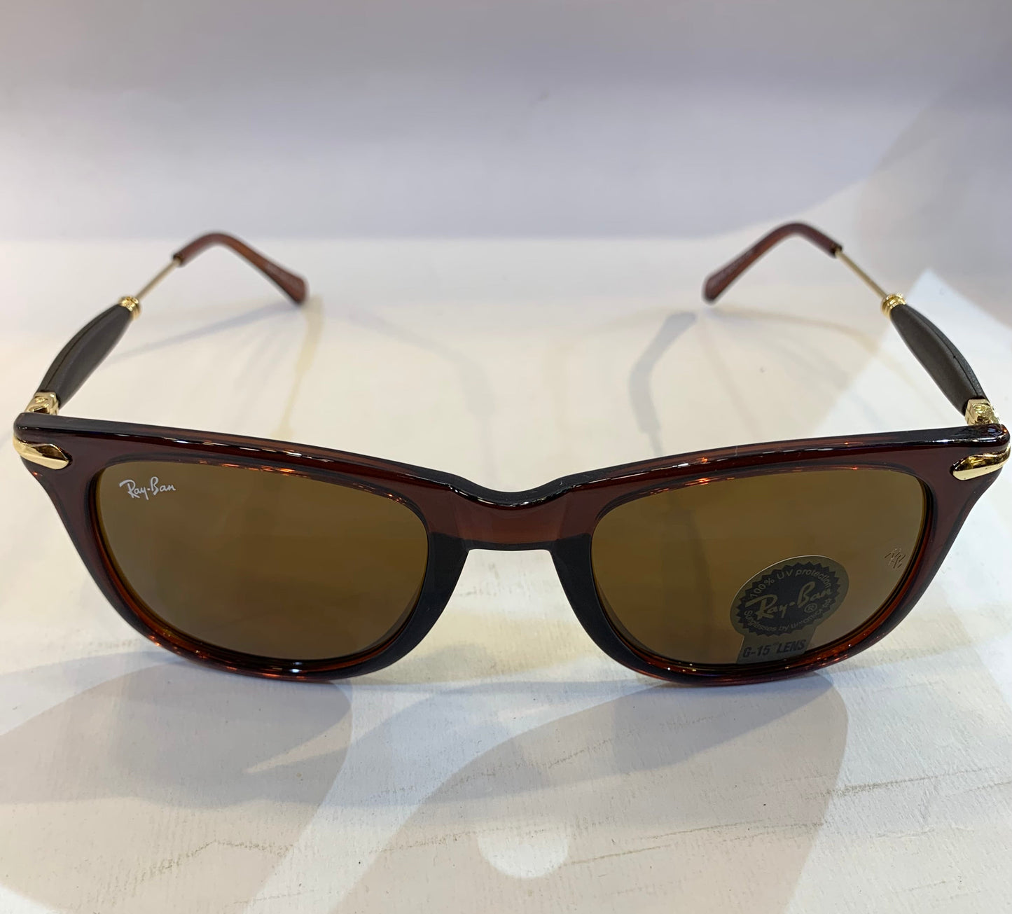 YAR RB Glossy Brown Frame Brown Shade Sunglasses RB2148 52 14-136